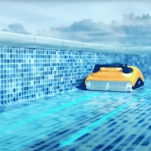 Maytronics Dolphin Wave 20 PVC Robotic Pool Cleaner 24 m Swivel Cable Cable Length Pool Size Up to 20 m Yellow, Black