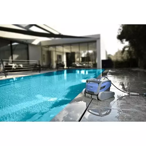 Maytronics Dolphin Supreme M600 Robotic Pool Cleaner 17 m with Swivel Cable Length Pool Size Up to 15 m Blue