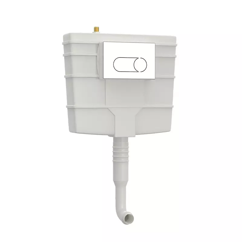 RN Concealed Heavy Quick Flushing Cistern With Plate & Fitting, Without Frame White PTMT for Toilet Seat Use, RNCHT01A16