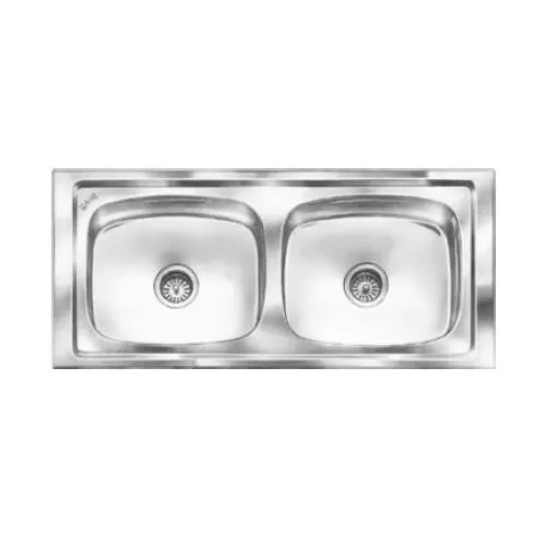 Nirali BG Kitchen Sink Popular Series Big 1145x510 mm (45x20 inch) Satin Finish Stainless Steel, Graceful Glory