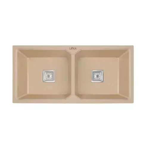 LIPKA Kitchen Sink 1128x500x230 mm Matte Finish Stainless Steel Double Bowl, QZDB03-SC