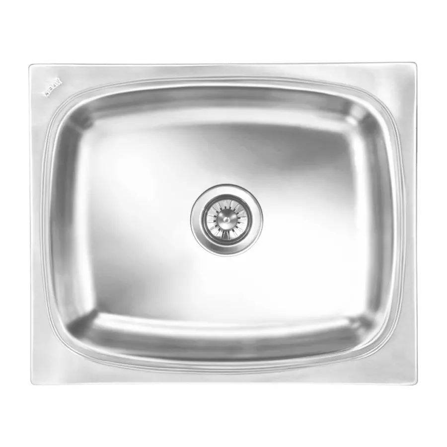 Nirali BG Kitchen Sink Popular Series Jumbo 685x535 mm (27x21 inch) Glossy Finish Stainless Steel, Grace Deluxe