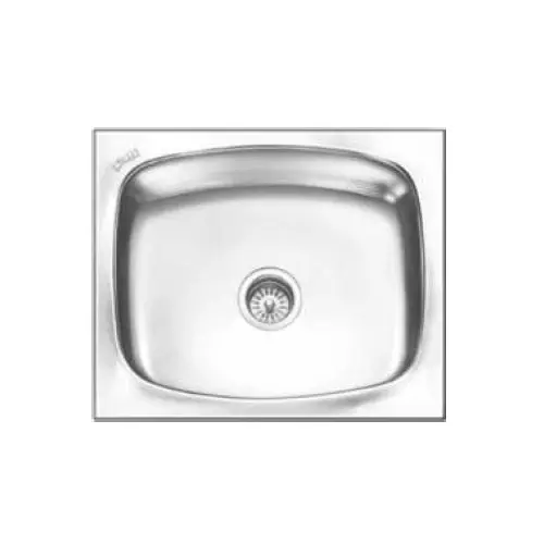 Nirali BG Kitchen Sink Popular Series Jumbo 685x510 mm (27x20 inch) Stainless Steel, Glister