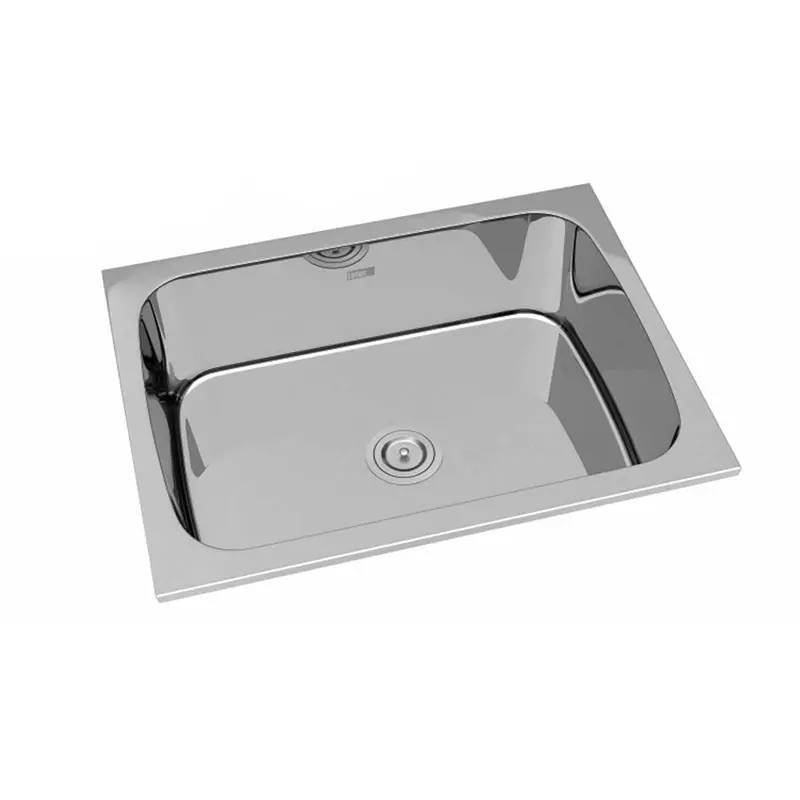 Lotus Studio Series Dzire Kitchen Sink 610x457x254 mm Size and 559x406 mm Bowl Stainless Steel Hairline Silver Finish, LSSBD-02