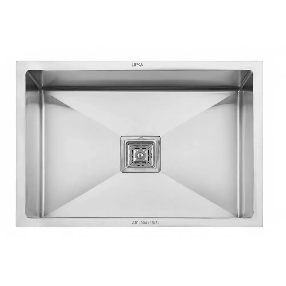 LIPKA Kitchen Sink with Tap Hole 813x458x229 mm Matte Finish Stainless Steel Single Bowl, HMSB15-304-TH