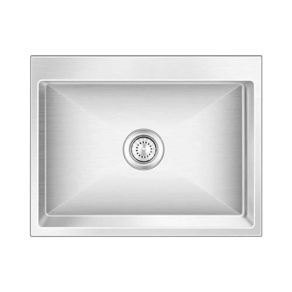 Nirali BG Meritox Enco Kitchen Sink Jumbo, Super & Large Hairline Satin Finish Stainless Steel