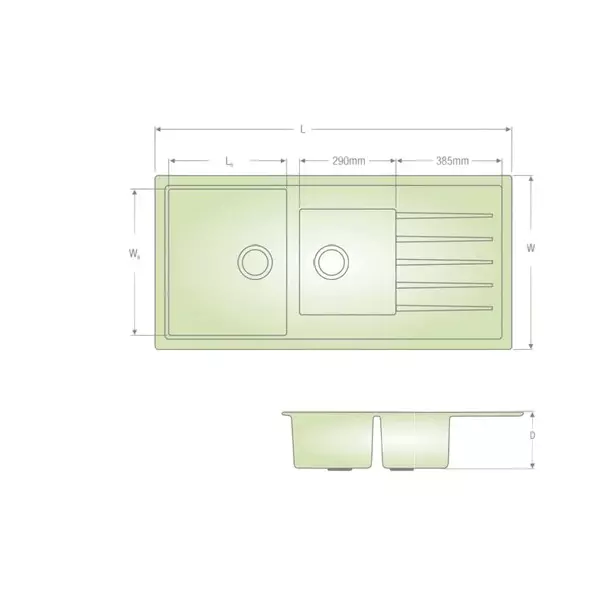 lipka-kitchen-sink-with-drain-board-1146x493x230-mm-matte-finish-stainless-steel-double-bowl-qzdbd-18-sc