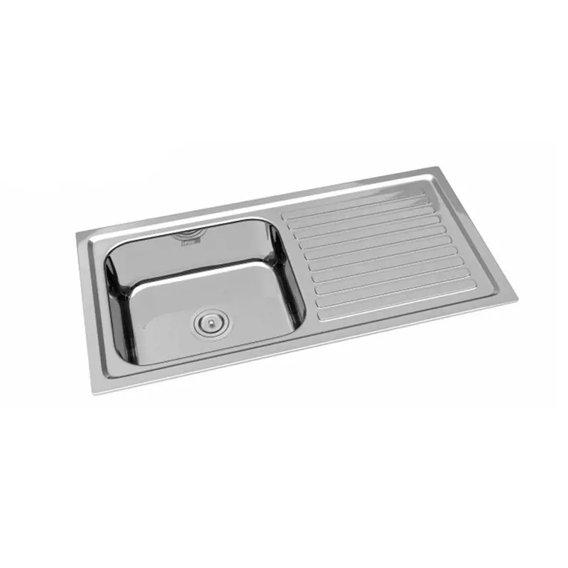 Lotus Studio Series Splendid Kitchen Sink 914x457x203 mm Size and 406x356 mm Bowl Stainless Steel Hairline Silver Finish, LSSBSDS-02