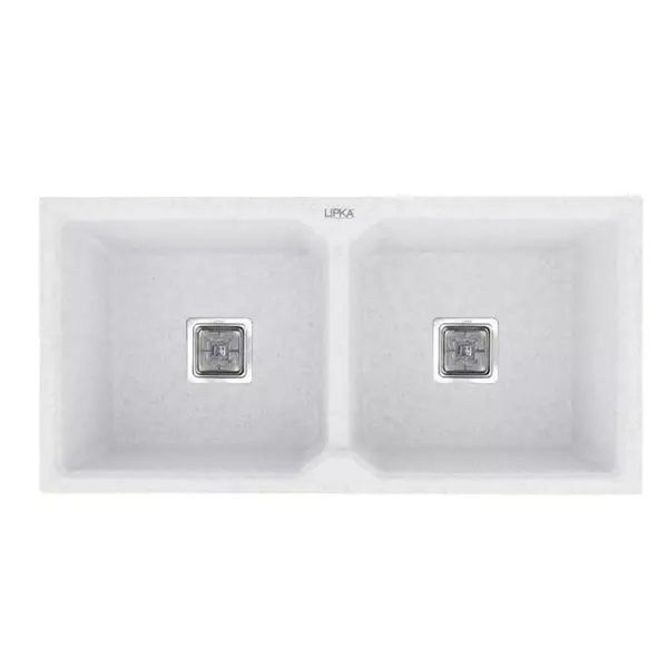 LIPKA Kitchen Sink 1128x500x230 mm Matte Finish Stainless Steel Double Bowl, QZDB03-CW