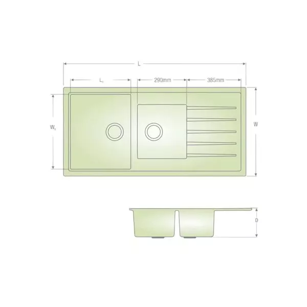 lipka-kitchen-sink-with-drain-board-1146x493x230-mm-matte-finish-stainless-steel-double-bowl-qzdbd-18-b