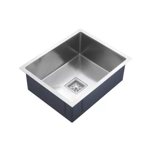 Aguar Single Bowl Kitchen Sink Silver Matt Finish 21x18 Inch (533.4x457.2 mm) Size Stainless Steel 304 Material Grade