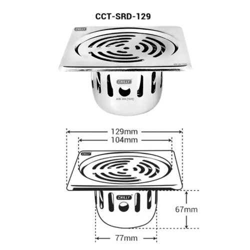 chilly-129x129-mm-cockroach-trap-stainless-steel-glossy-finish-silver-cct-srd-129