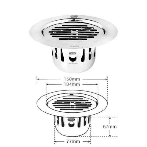 chilly-150-mm-cockroach-trap-stainless-steel-glossy-finish-silver-cct-rcfc-150