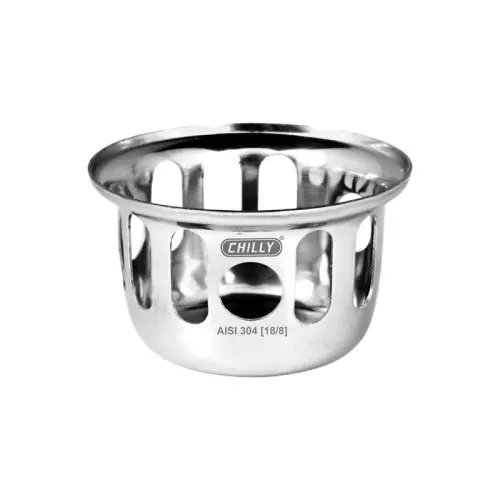 Chilly 127x127 mm Cockroach Trap Stainless Steel Matt Finish Silver, CCT-SMFC-127