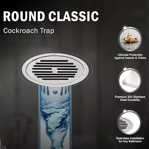 Sanjay Chilly Round Classic Cockroach Trap Sliver 101.6 mm (4 inch), SCCT-RC-101