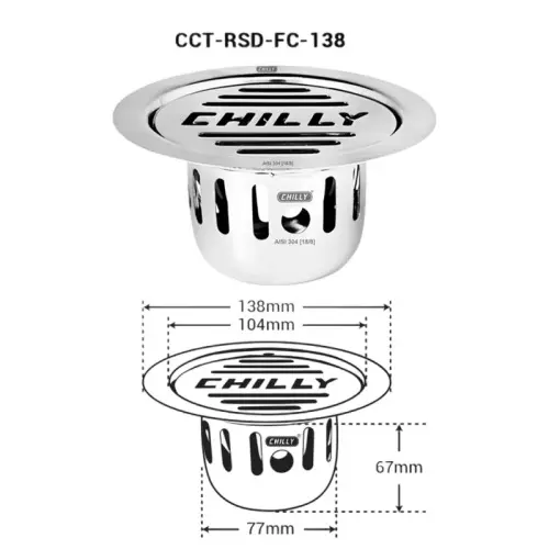 chilly-138-mm-cockroach-trap-stainless-steel-matt-finish-silver-cct-rsdfc-138