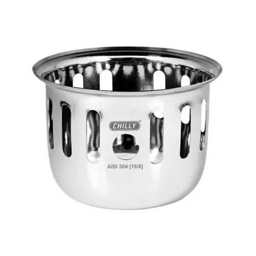 Chilly 150 mm Cockroach Trap Stainless Steel Glossy Finish Silver, CCT-RSDFC-150