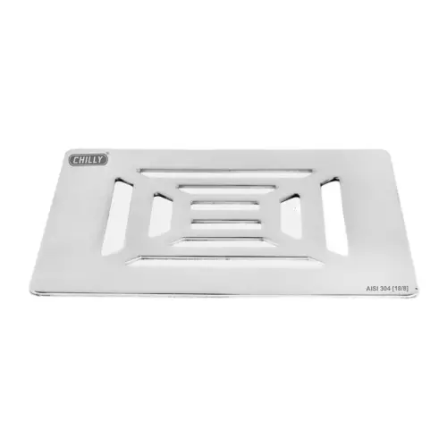 Chilly 127x127 mm Cockroach Trap Stainless Steel Matt Finish Silver, CCT-SSRDFC-127