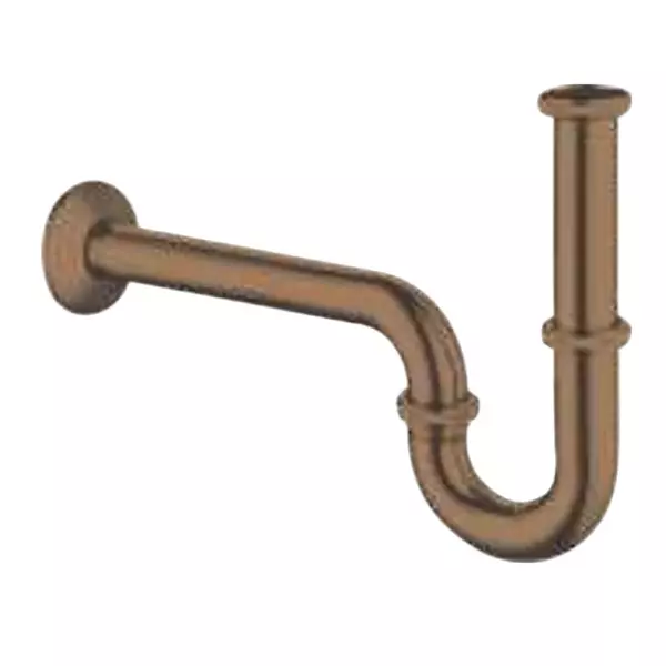 PLATO Bottle Trap Wall Mount Stainless Steel Rose Gold 32 mm, 5351 RG