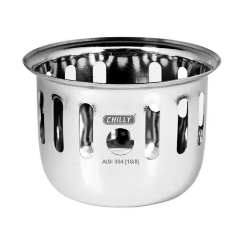 Chilly 138 mm Cockroach Trap Stainless Steel Glossy Finish Silver, CCT-RCFC-138