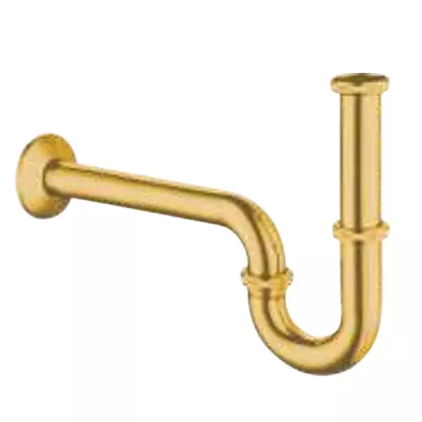 PLATO Bottle Trap Wall Mount Stainless Steel Gold 32 mm, 5351 GD