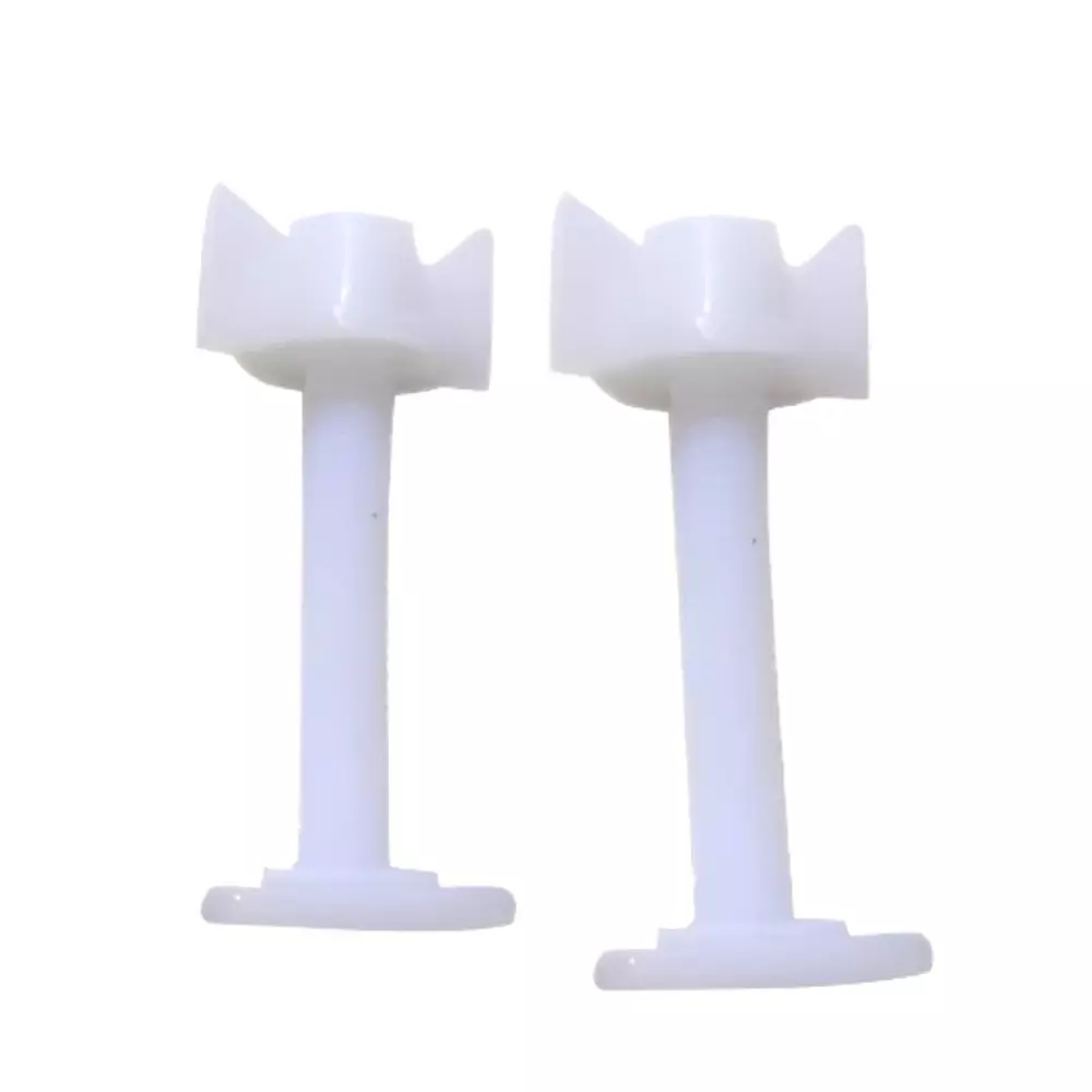 ELEGANT CASA Screw, Nuts and Washers Hinges Kit Polyvinyl Chloride (PVC) 36x11 mm White