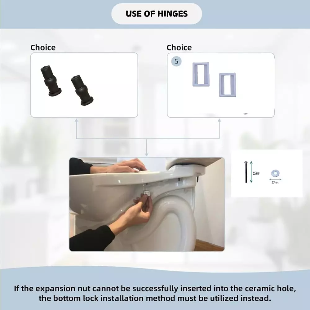 elegant-casa-screw-nuts-and-washers-hinges-kit-polyvinyl-chloride-pvc-48x20-mm-white