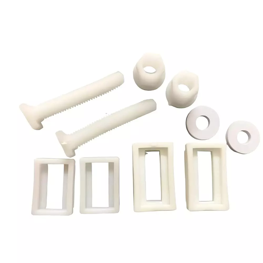 ELEGANT CASA Screws, Nuts, Washers Hinges Repairing Kit PVC 36x25 & 40x22 mm Ivory