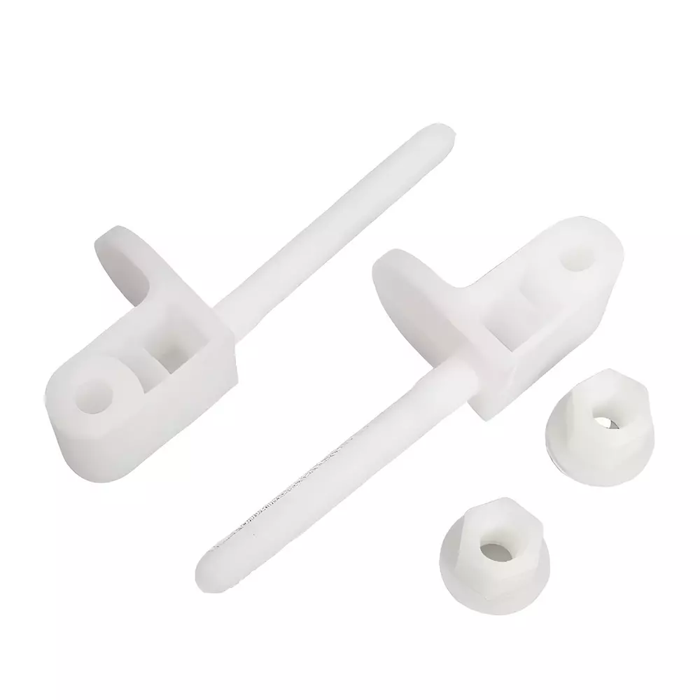 ELEGANT CASA Screws, Nuts, Washers Hinges Repairing Kit Polyvinyl Chloride (PVC) 43x43 mm White