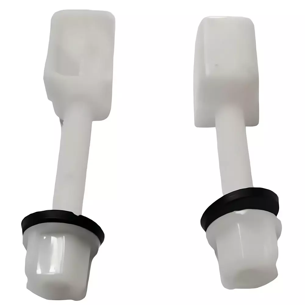 ELEGANT CASA Screws, Nuts, Washers Hinges Repairing Kit Polyvinyl Chloride (PVC) 80x30 mm White