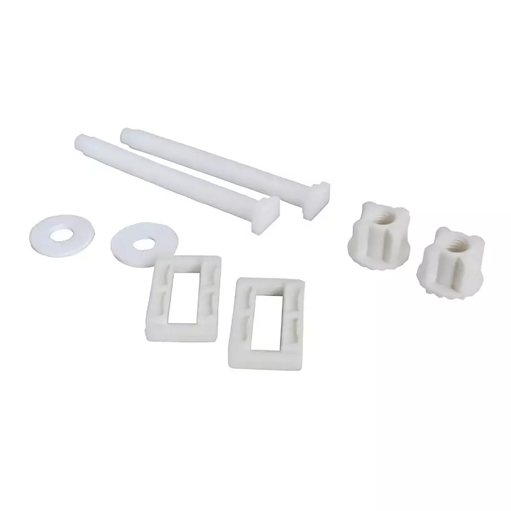 ELEGANT CASA Screw & Nut Hinges Kit Polyvinyl Chloride (PVC) 40x22 mm White, EC-40MM X 22MM/004