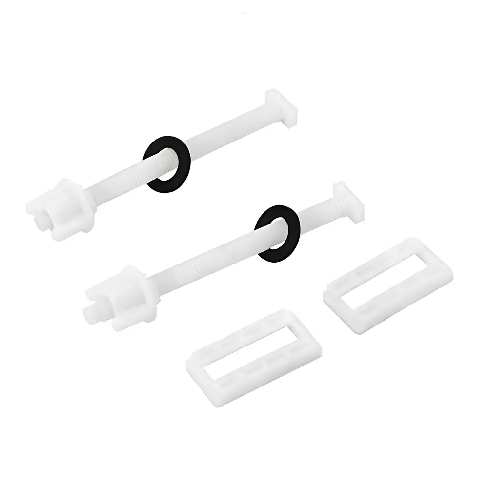 ELEGANT CASA Screw, Nuts and Washers Hinges Kit (PVC) 40x25 mm White 100 mm Bolt