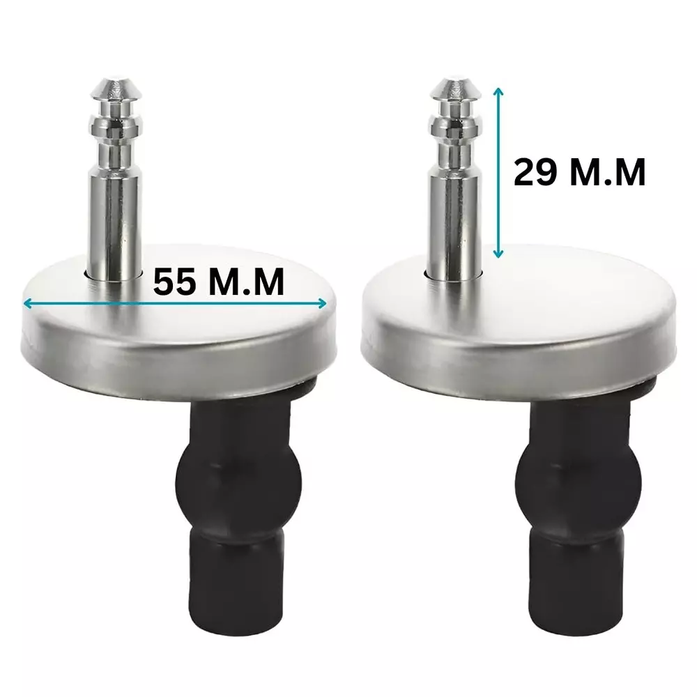 ELEGANT CASA Screws, Nuts, Washers Hinges Repairing Kit PVC 36x25 & 40x22 mm Silver Chrome