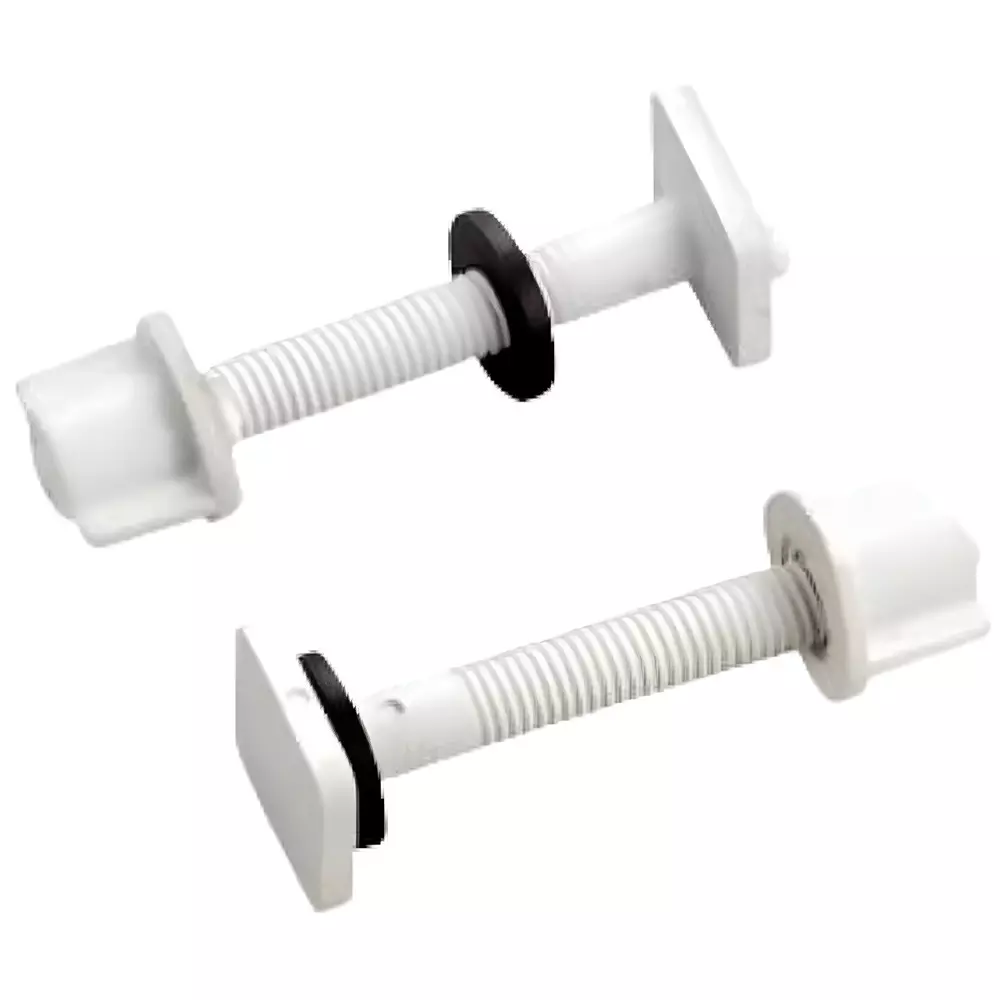 ELEGANT CASA Italian Type Hinges Kit Polyvinyl Chloride (PVC) 35x35 mm White, EC-35MM X 35MM/001