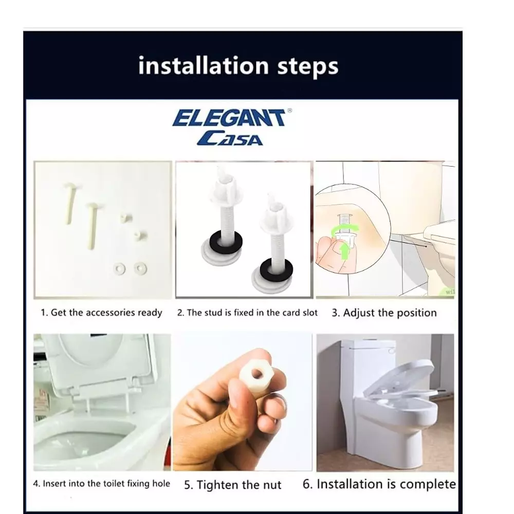 elegant-casa-screw-nuts-and-washers-hinges-kit-polyvinyl-chloride-pvc-110x35-mm-white