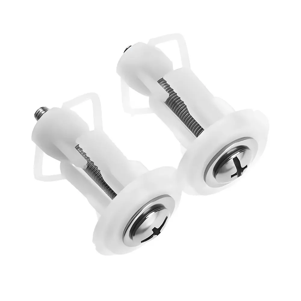 ELEGANT CASA Screw, Nuts and Washers Hinges Kit (PVC) Rectangular 40x25 mm White