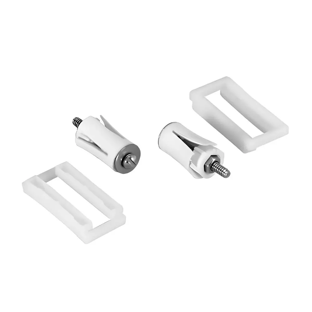 ELEGANT CASA Screw, Nuts and Washers Hinges Kit (PVC) 40x25 mm White