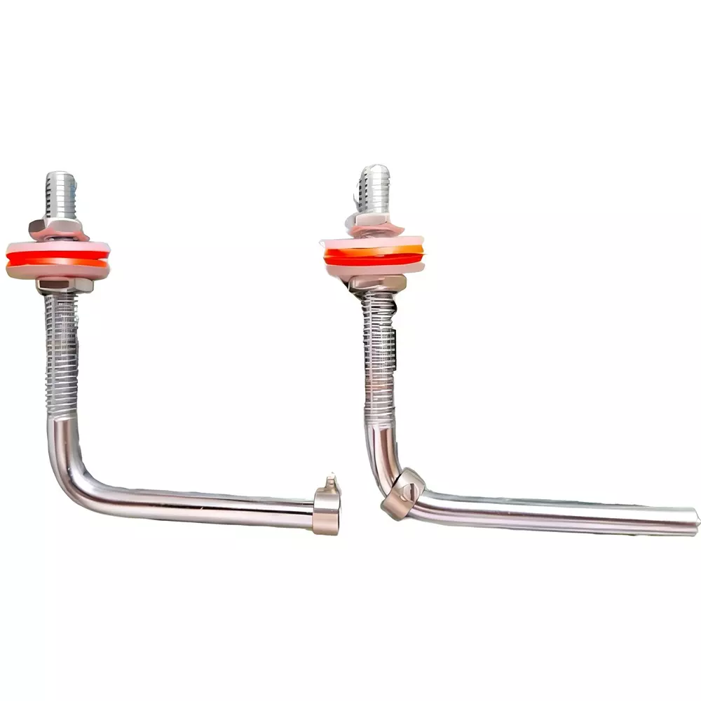 ELEGANT CASA Screw, Nuts and Washers Hinges Kit Stainless Steel 36x25 & 40x22 mm White