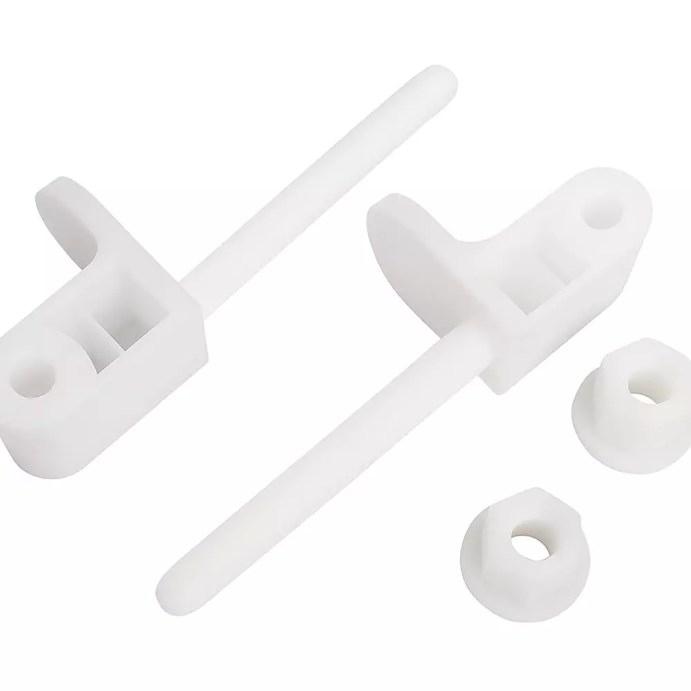 ELEGANT CASA Screws, Nuts, Washers Hinges Repairing Kit Polyvinyl Chloride (PVC) 110x35 mm White