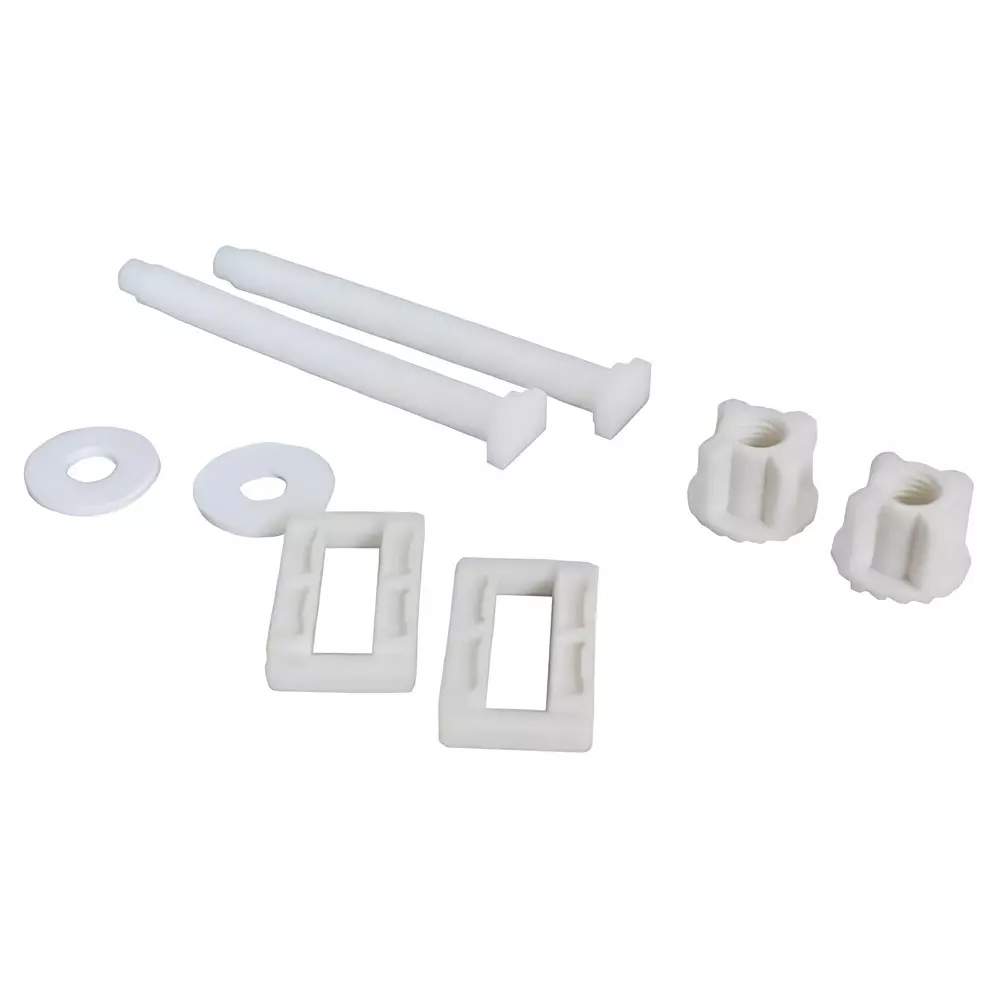 ELEGANT CASA Screw, Nuts and Washers Hinges Kit Polyvinyl Chloride (PVC) 40,45,48x23 mm White