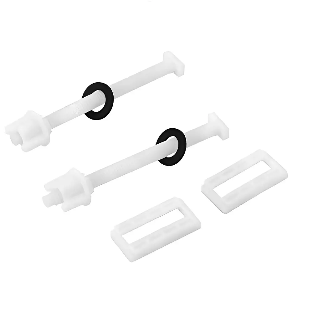 ELEGANT CASA Screw, Nuts and Washers Hinges Kit Polypropylene (PP) 48x25 mm White, EC-48MM X22MM