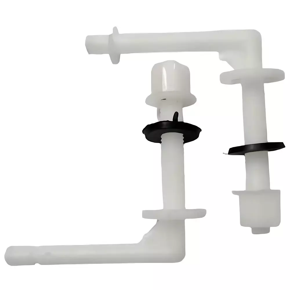 ELEGANT CASA Screw, Nuts and Washers Hinges Kit Polyvinyl Chloride (PVC) 100x45 mm White
