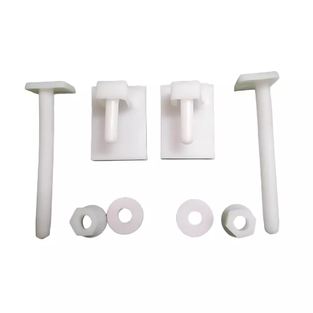 ELEGANT CASA Screw, Nuts and Washers Hinges Kit Polyvinyl Chloride (PVC) 35x50 mm White
