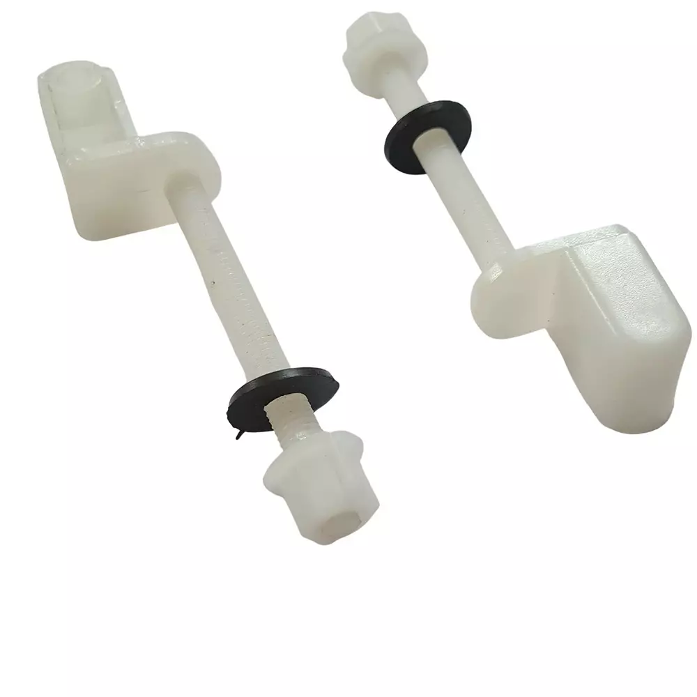 ELEGANT CASA Screw, Nuts and Washers Hinges Kit Polyvinyl Chloride (PVC) 37x20 mm White