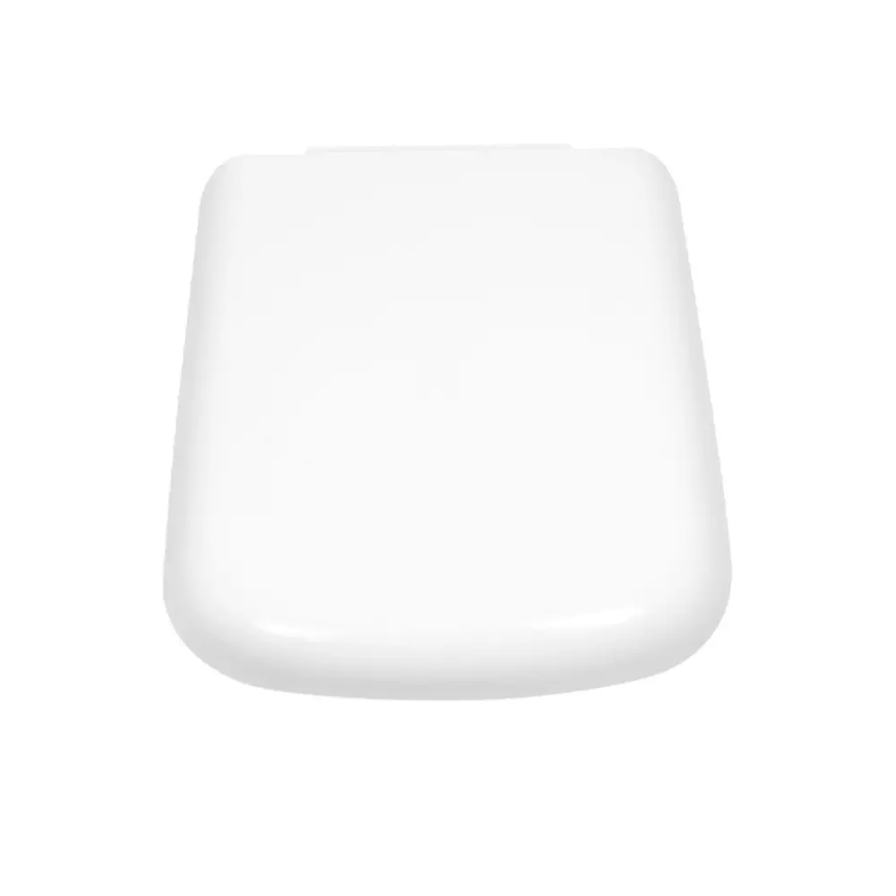 RN Stellar Collection Toilet Seat Cover Square Curve Shape PVC White, RNSCSU0101