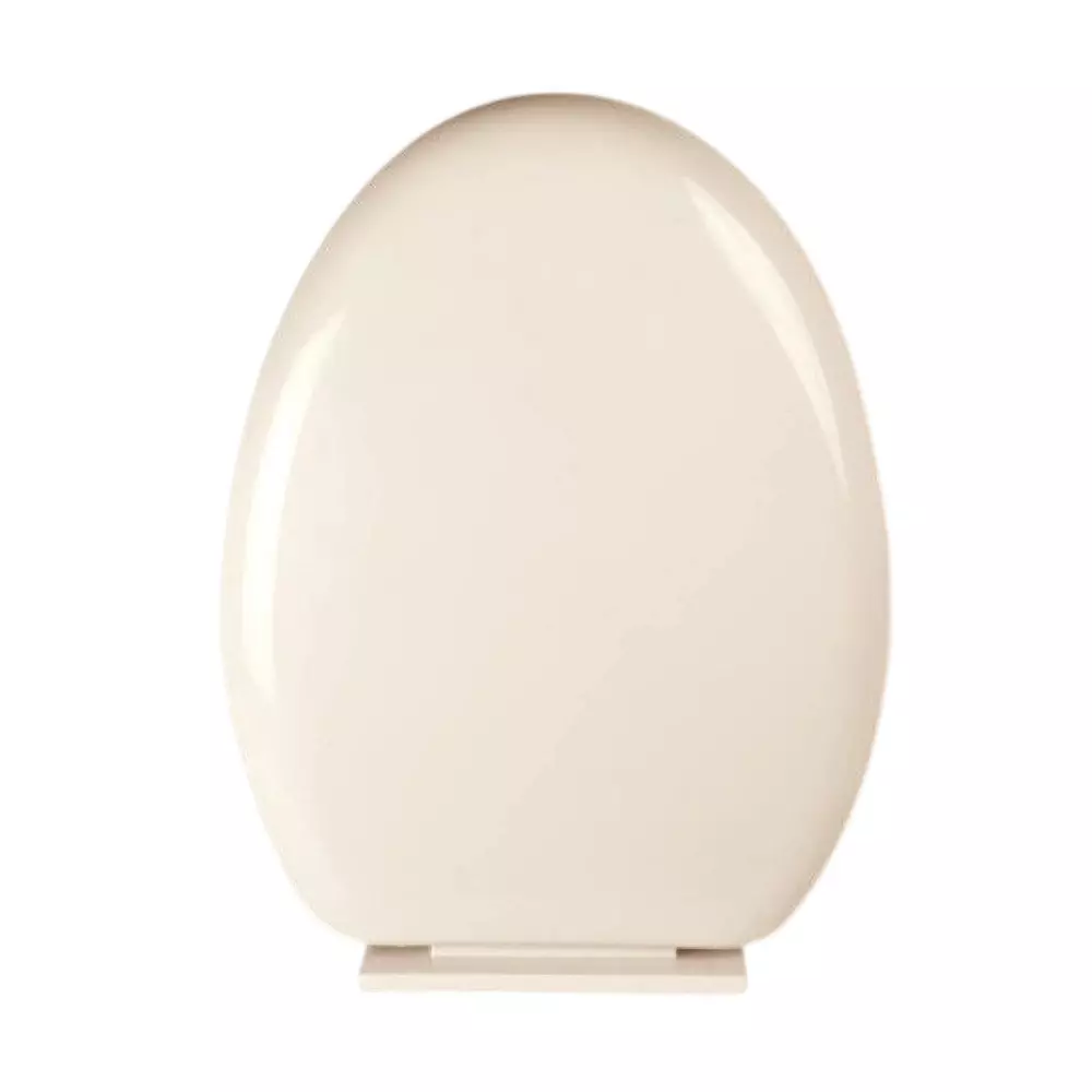ELEGANT CASA Sleek Toilet Seat Cover Polypropylene (PP) 46x36 cm Ivory, 2082
