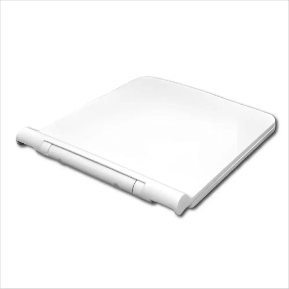 ELEGANT CASA Sleek Toilet Seat Cover Polypropylene (PP) 41x36 cm White, EC-660