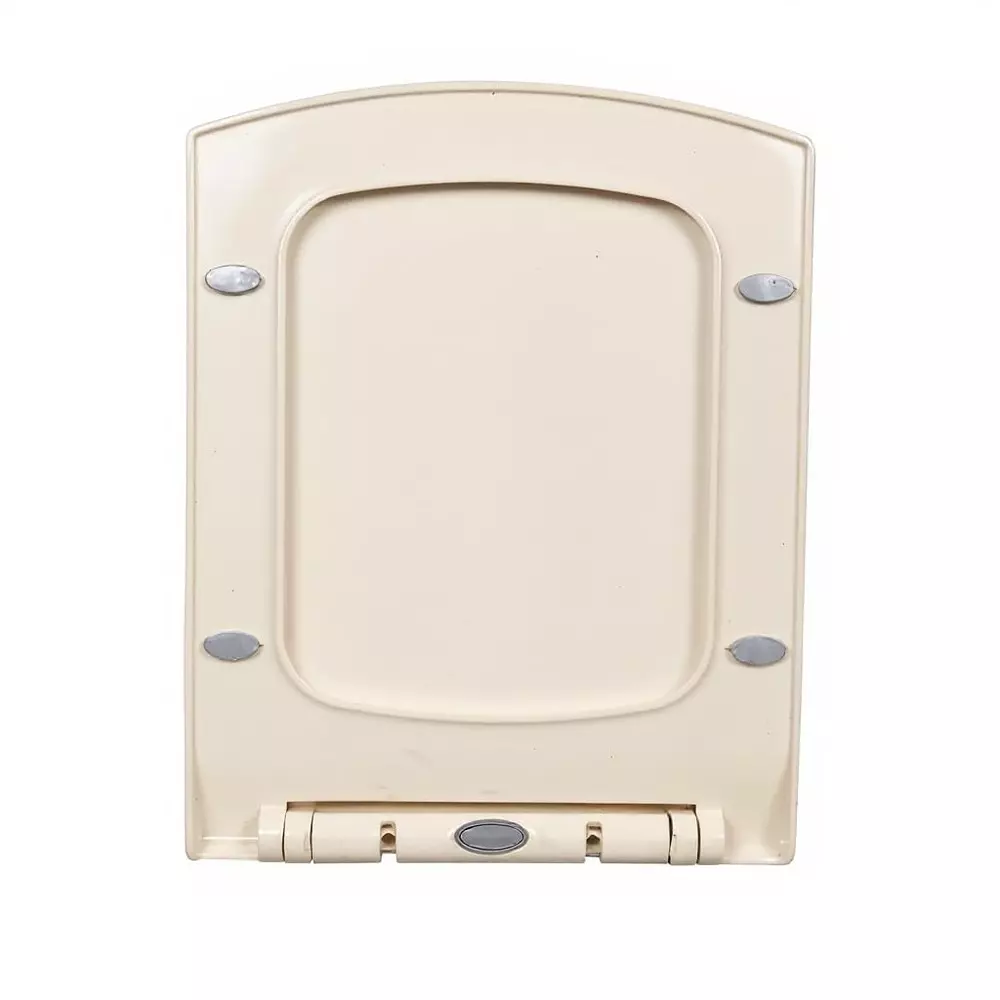 ELEGANT CASA Toilet Seat Cover Polypropylene (PP) 43x34 cm Ivory, A-9