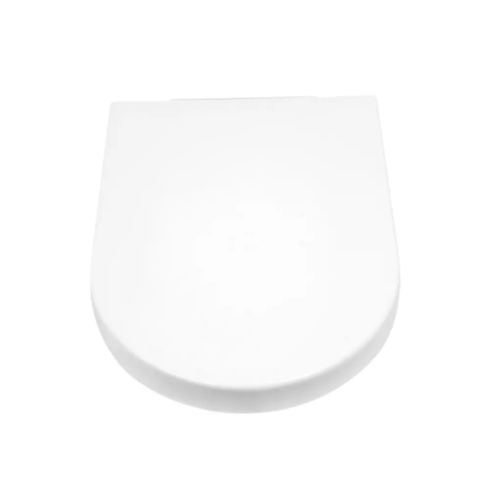RN Stellar Collection Toilet Seat Cover Cisterns Curve Shape PVC White, RNSCGI0101