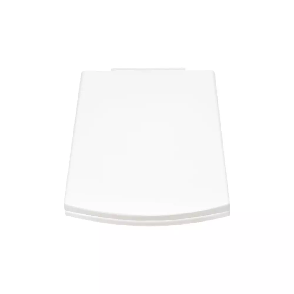 RN Stellar Collection Soft Close Toilet Seat Cover Cisterns Square Curve Shape PVC White, RNSCZO0101